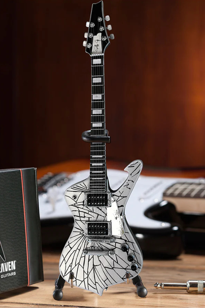 KISS Paul Stanley Cracked Mirror Iceman - Mini Guitar