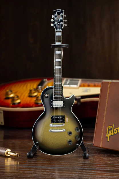 Adam Jones 1979 Gibson Les Paul Custom - Antique Silverburst Mini Guitar Replica 1:4 Scale Model
