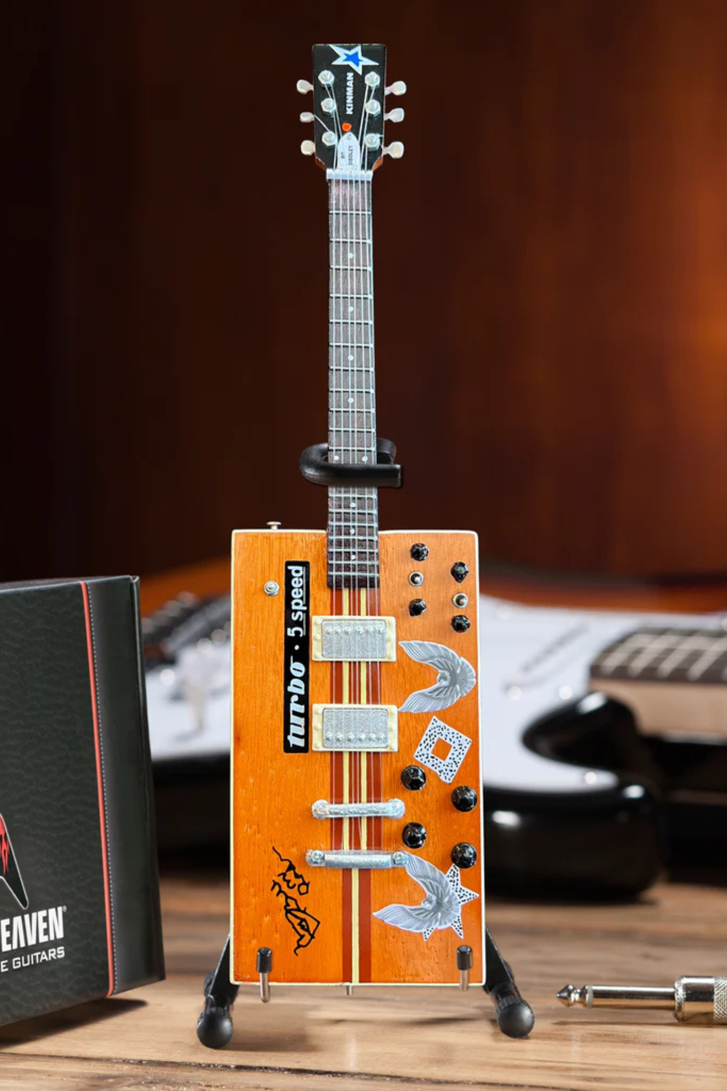 Bo Diddley Turbo 5-Speed Kinman Custom - Mini Guitar
