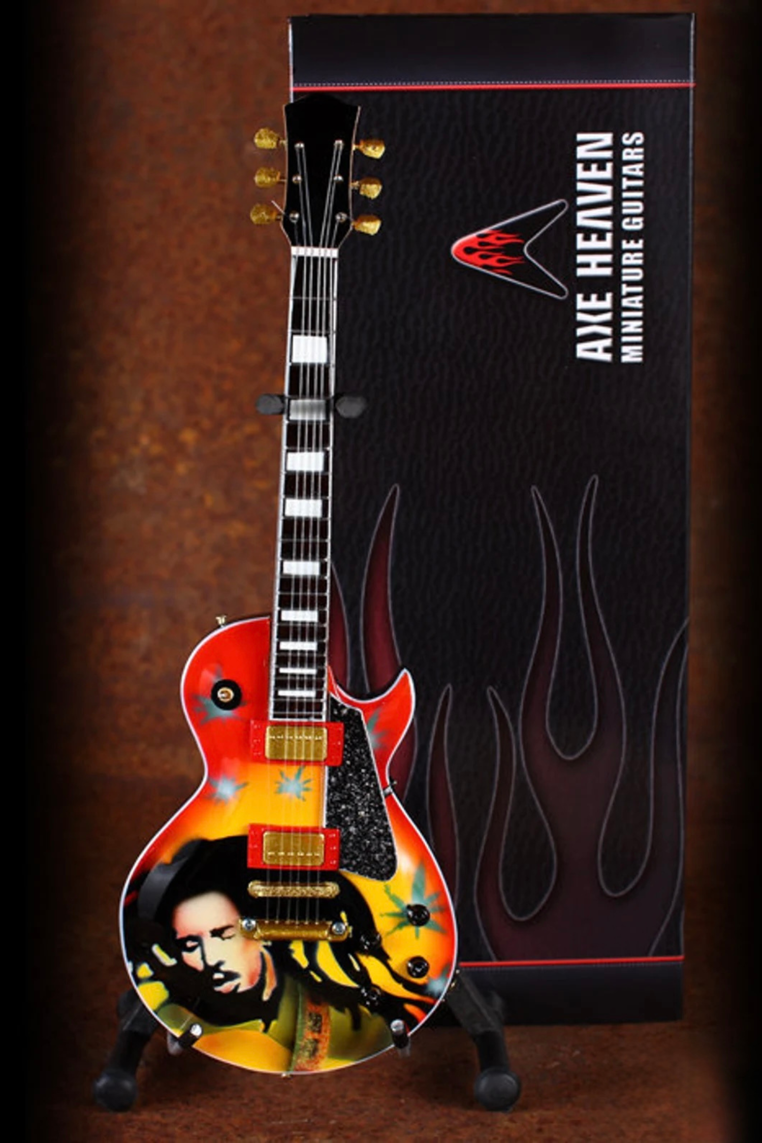 Bob Marley Tribute Reggae Les Paul - Mini Guitar