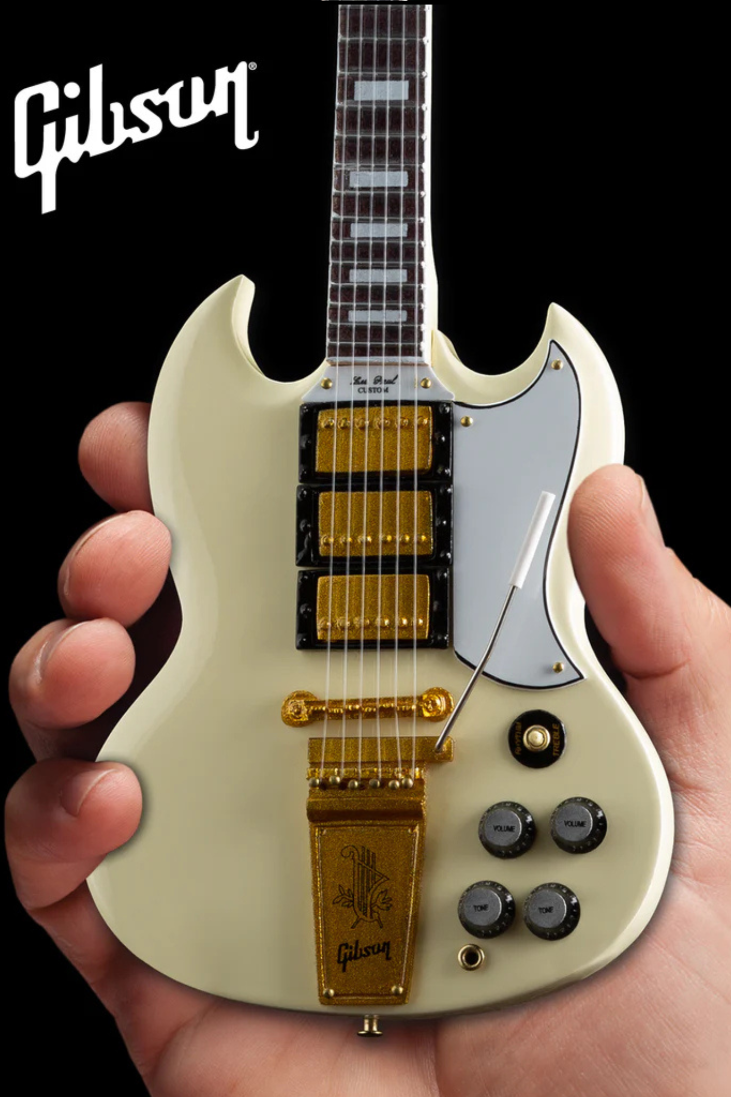 Gibson 1964 SG Custom White - Mini Guitar