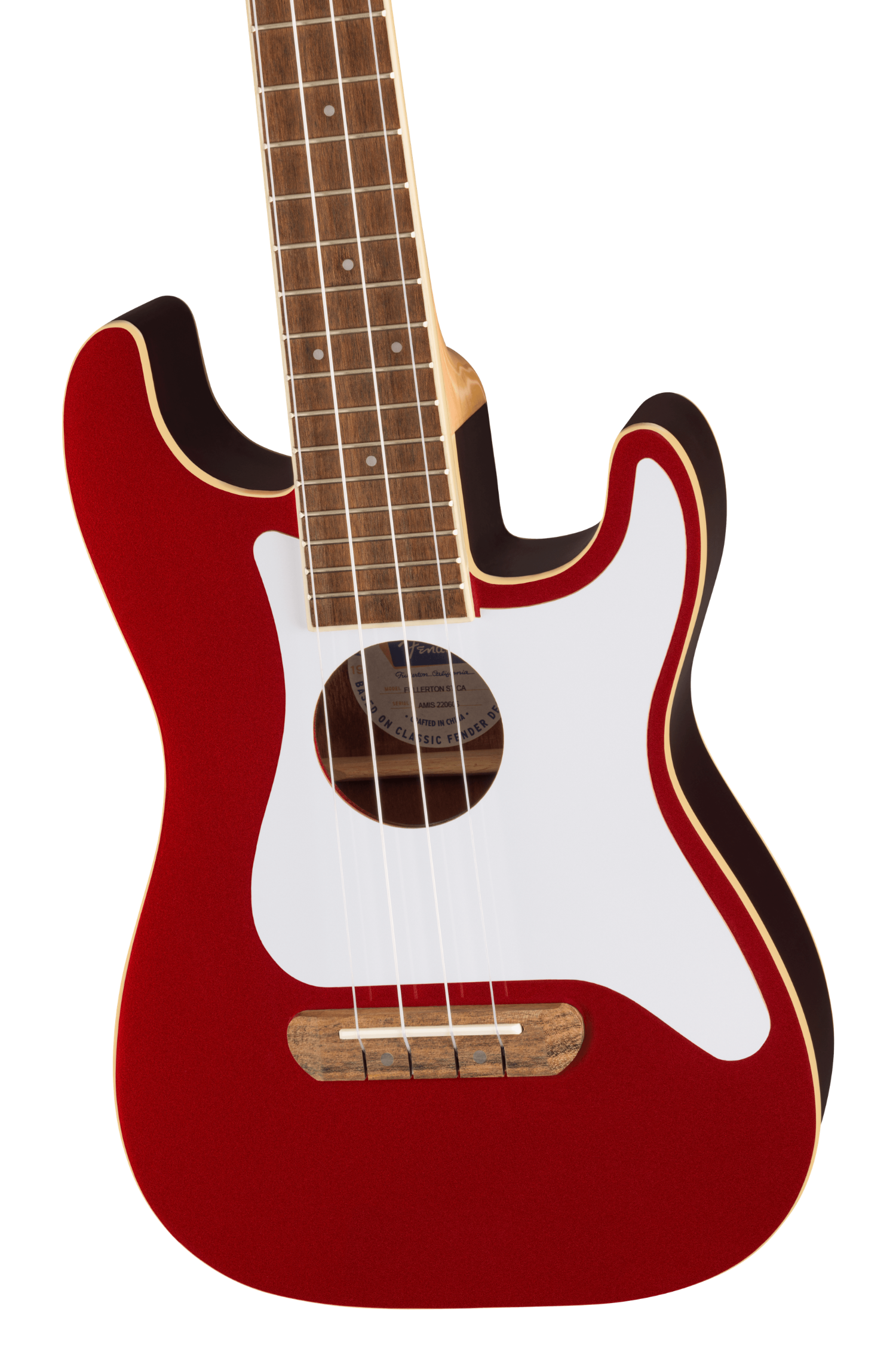 Fullerton Strat Uke - Candy Apple Red