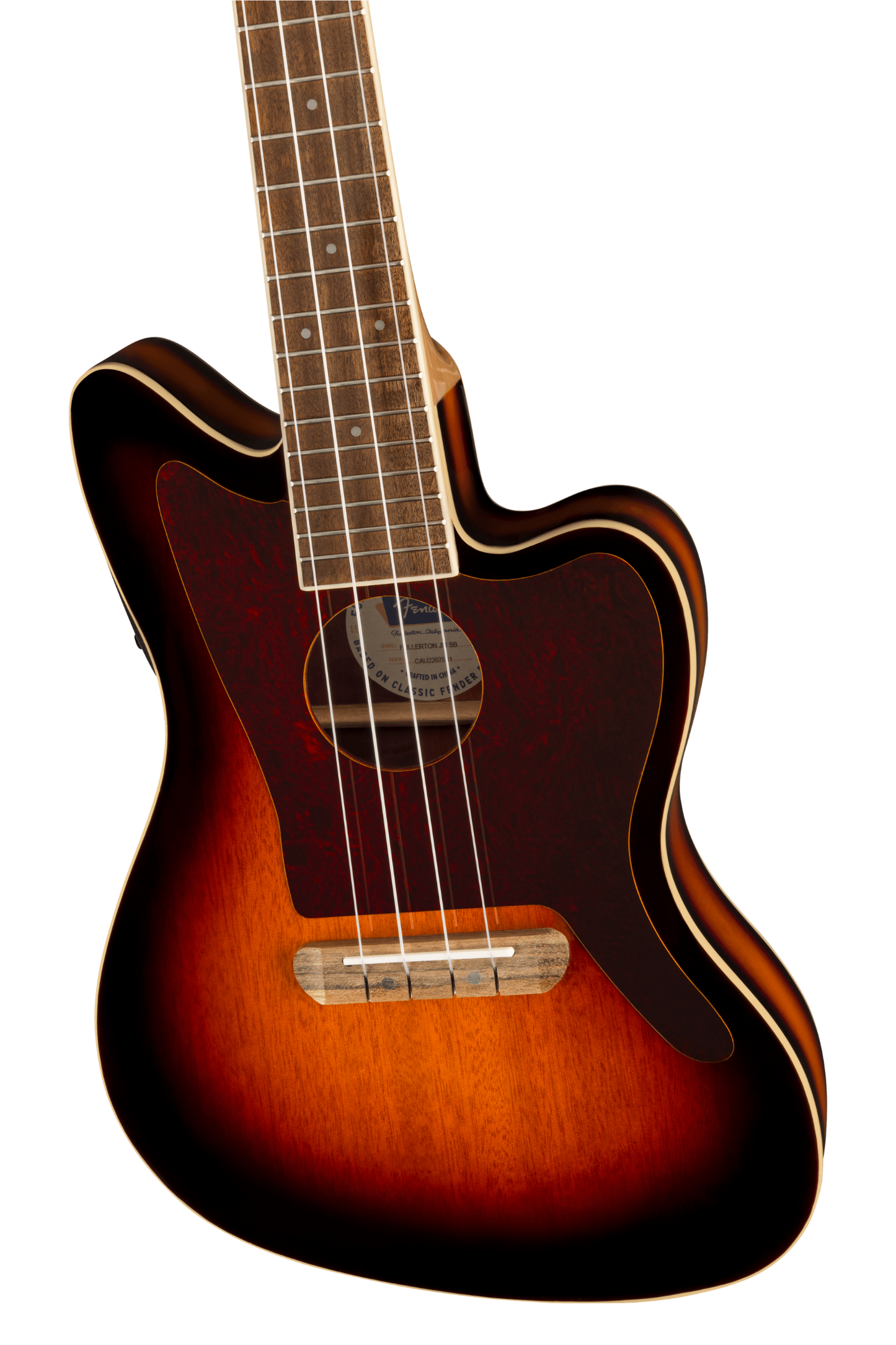 Fullerton Jazzmaster Uke 3-Color Sunburst