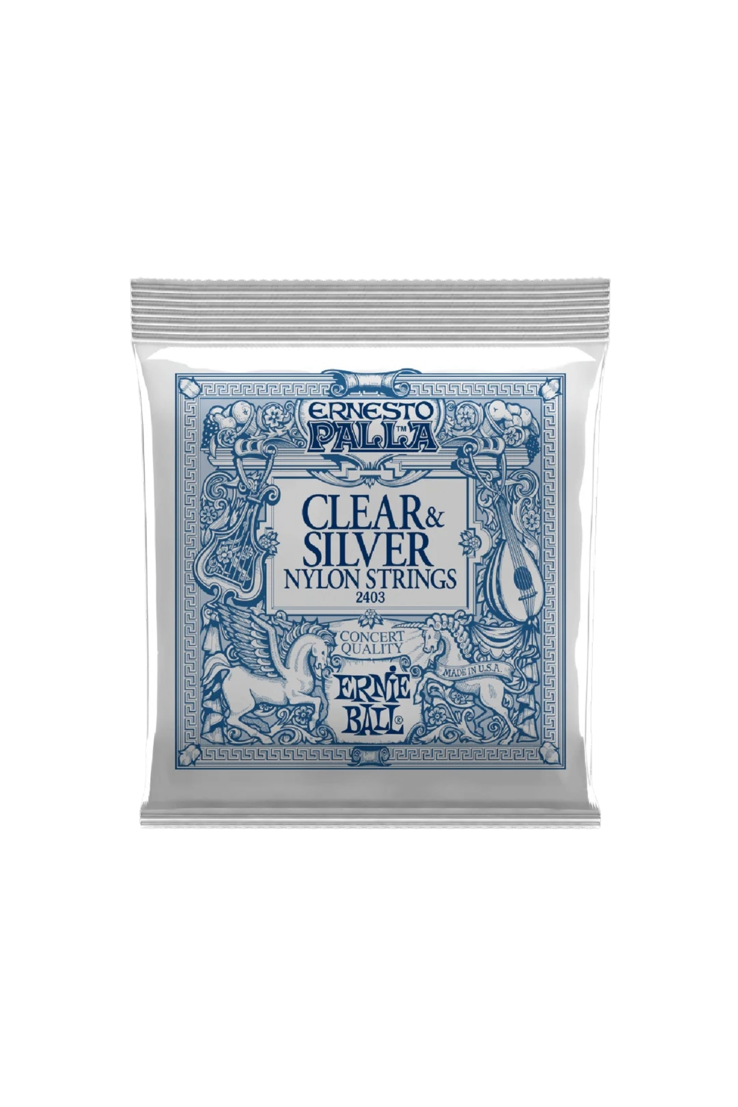 Ernie Ball 2403 Ernesto Palla Nylon Classical Guitar Strings - Clear & Silver