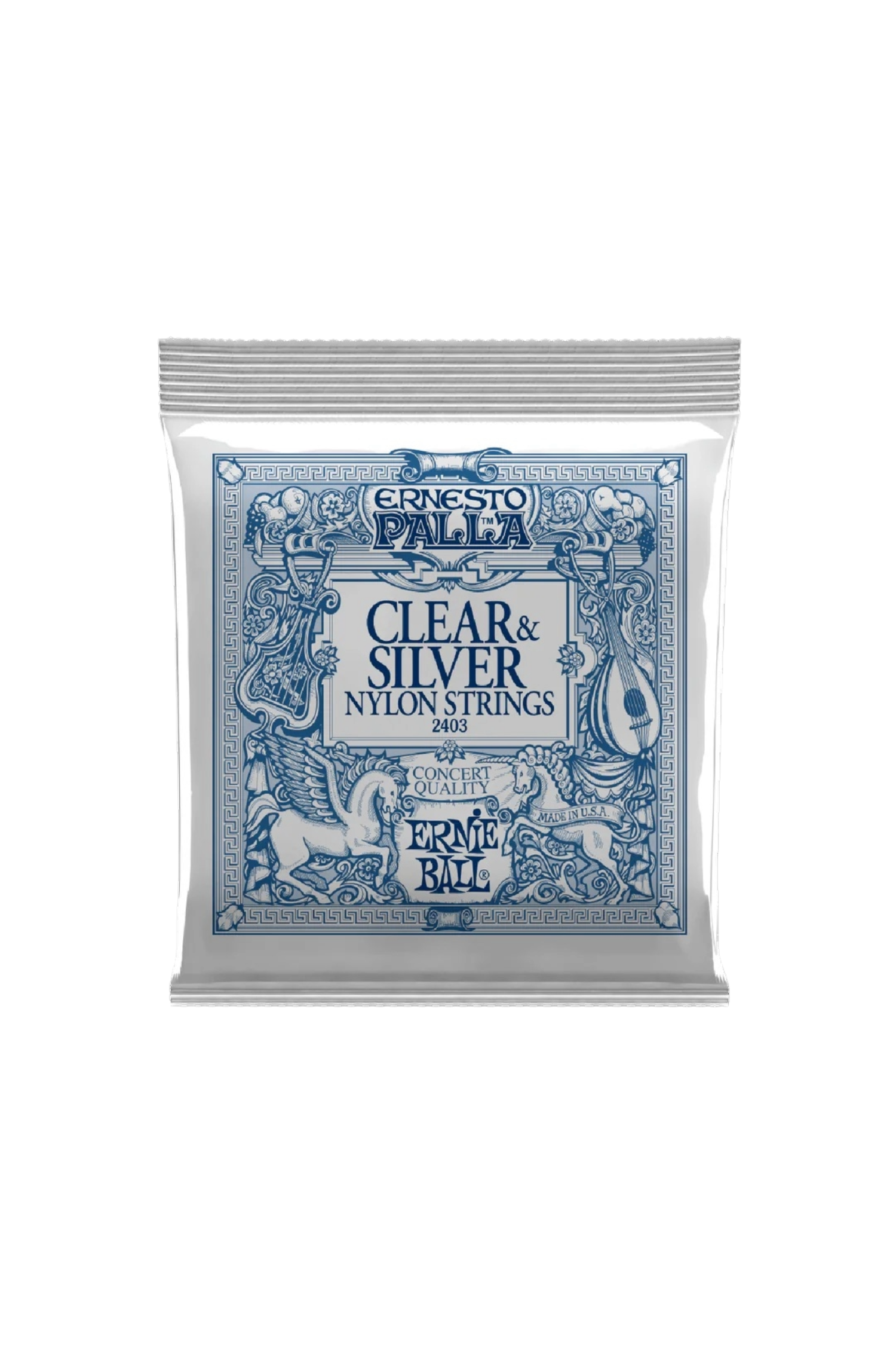 Ernie Ball 2403 Ernesto Palla Nylon Classical Guitar Strings - Clear & Silver
