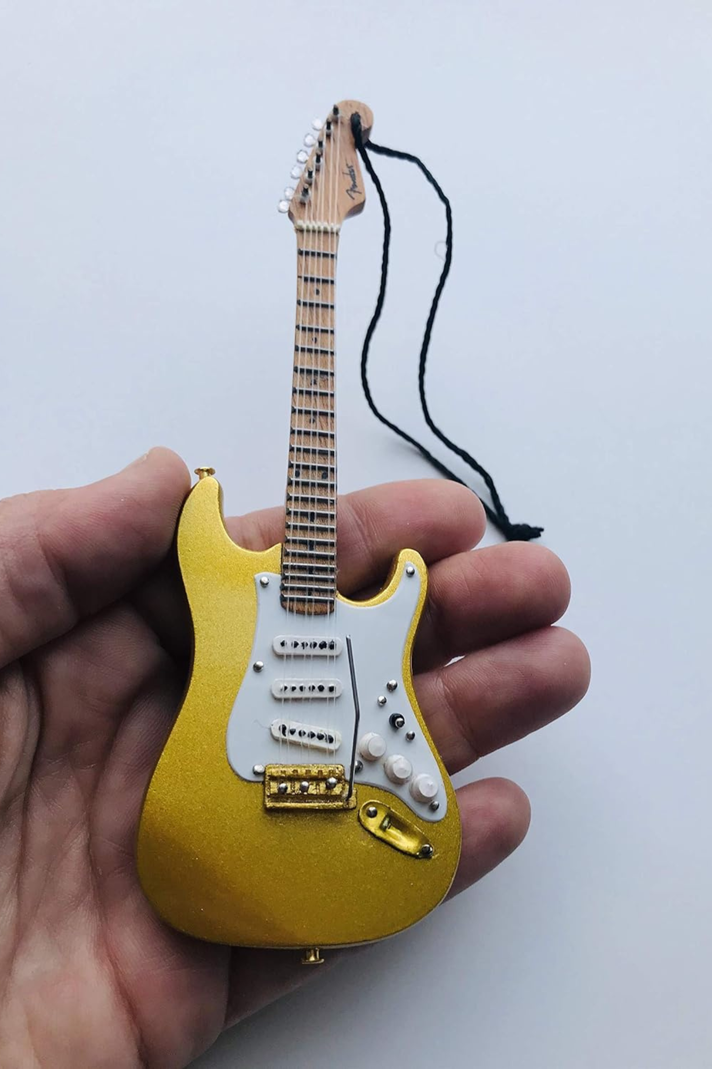 Fender Gold Stratocaster Guitar Holiday Ornament