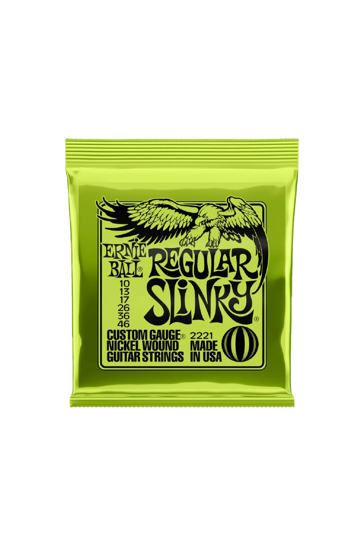 Ernie Ball 2221 Regular Slinky Nickel Wound Electric Guitar 6 String 10-46
