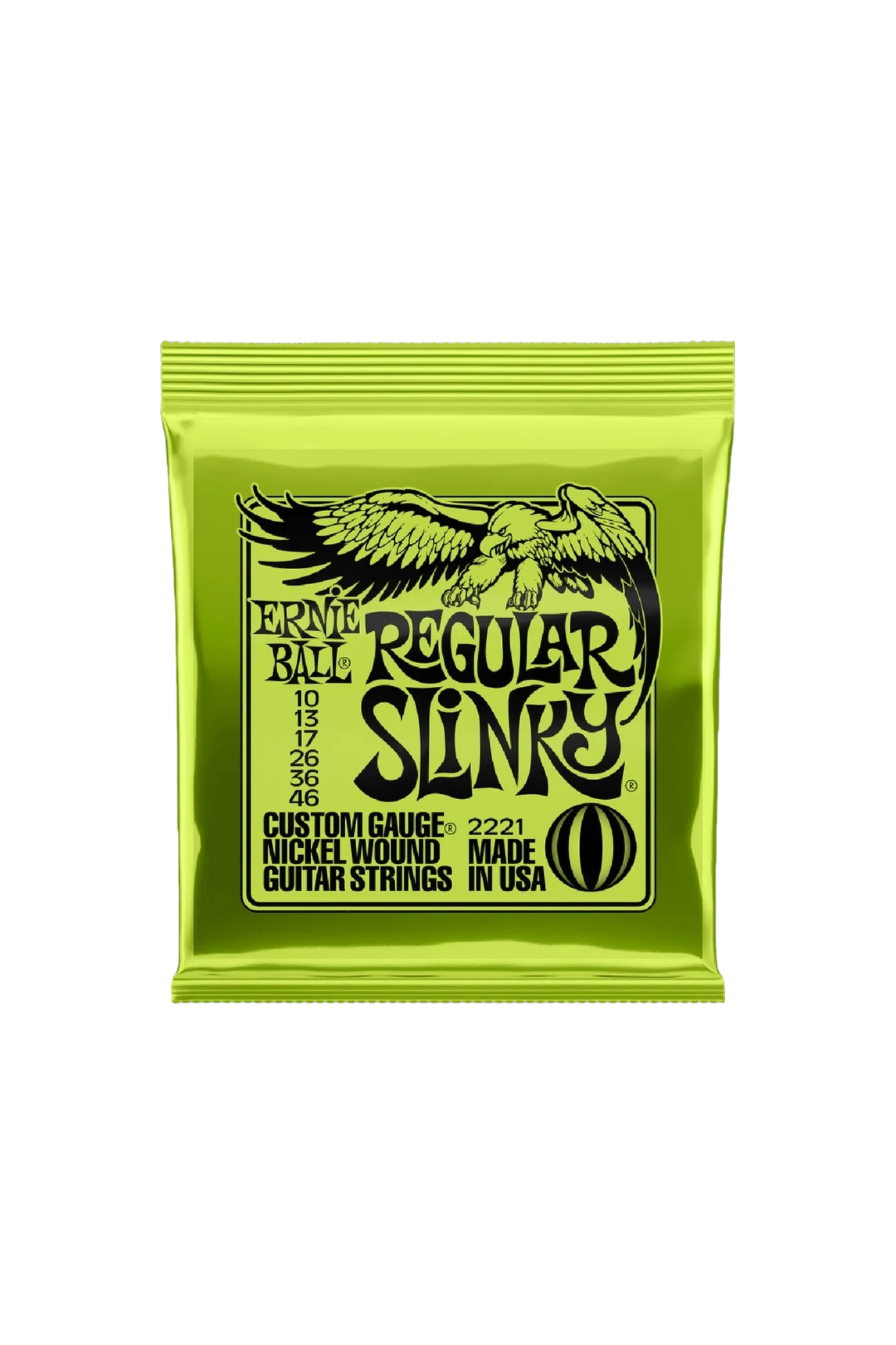 Ernie Ball 2221 Regular Slinky Nickel Wound Electric Guitar 6 String 10-46