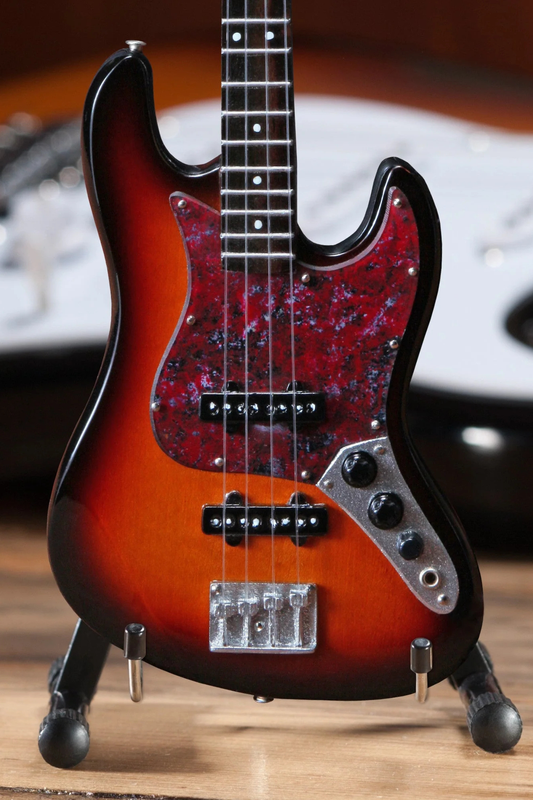 Fender Sunburst Jazz Bass - Mini Guitar