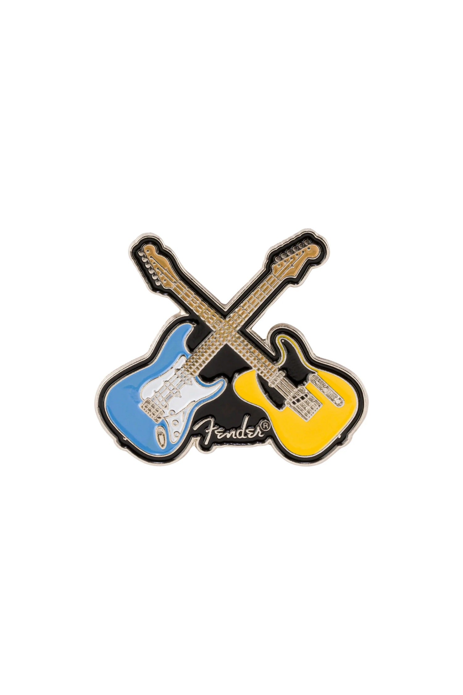 Fender Crossed Guitars Enamel Pin