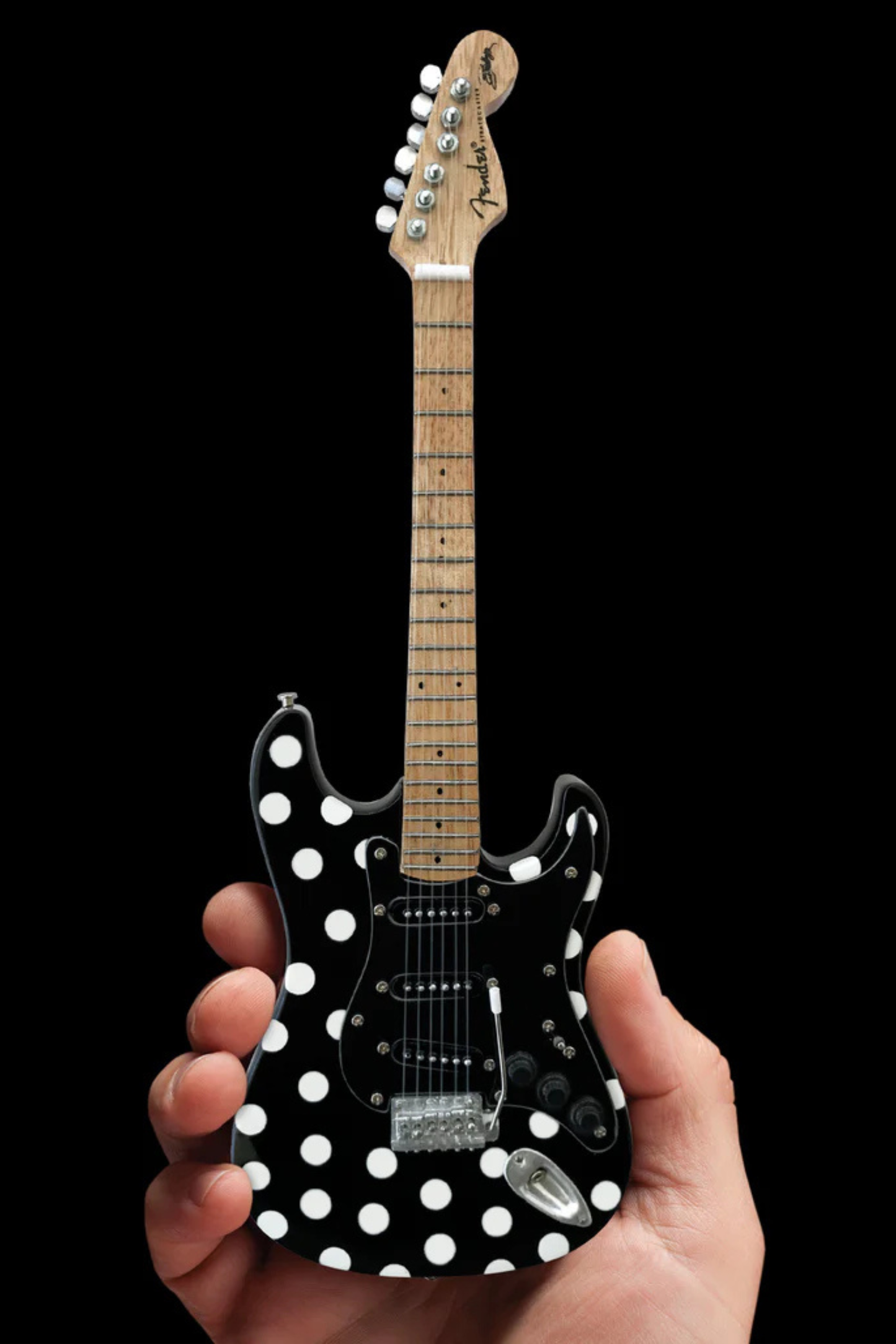 Buddy Guy Black Polka Dots Fender Stratocaster - Mini Guitar