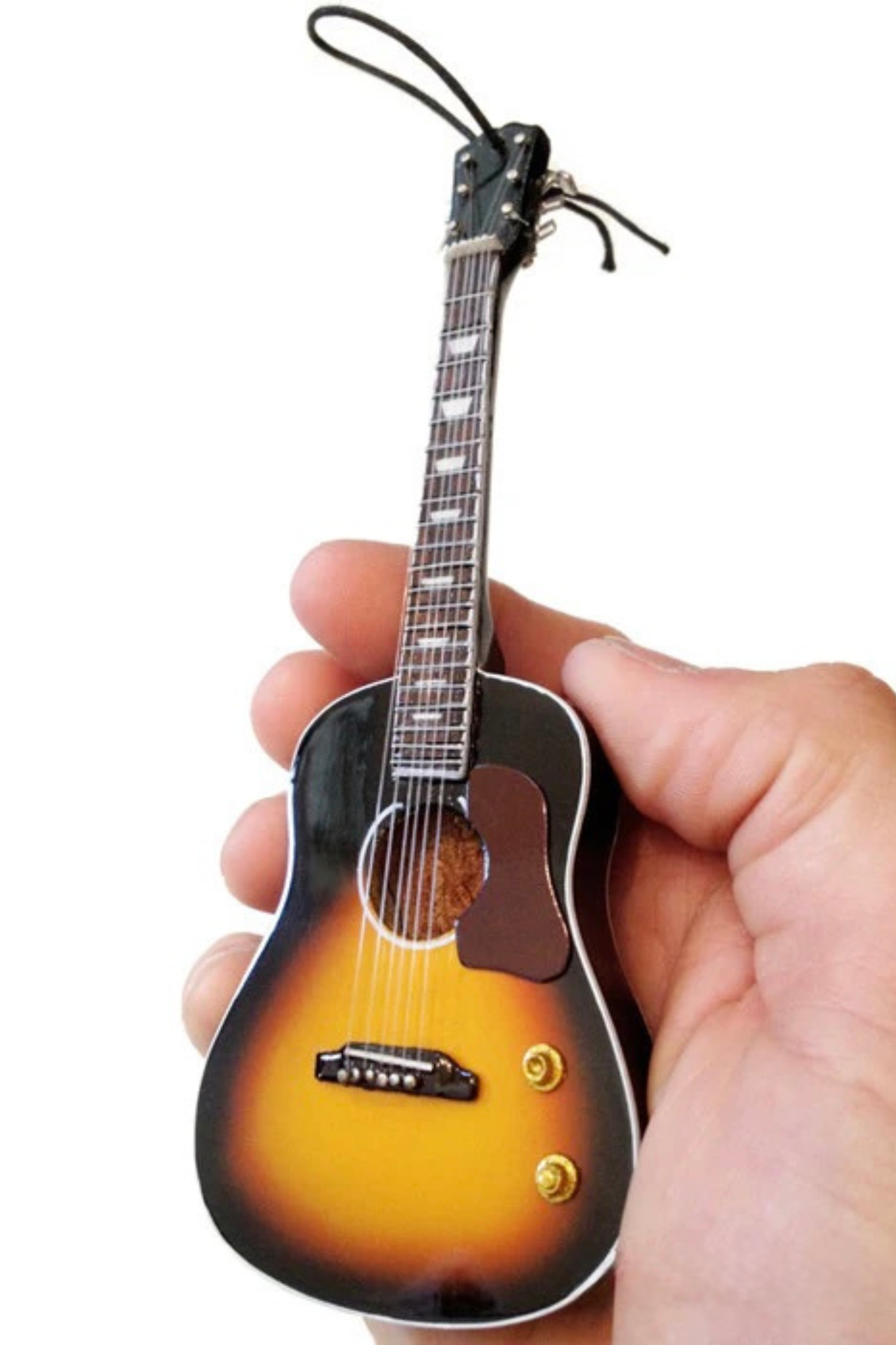Sunburst Acoustic Guitar Holiday Ornament