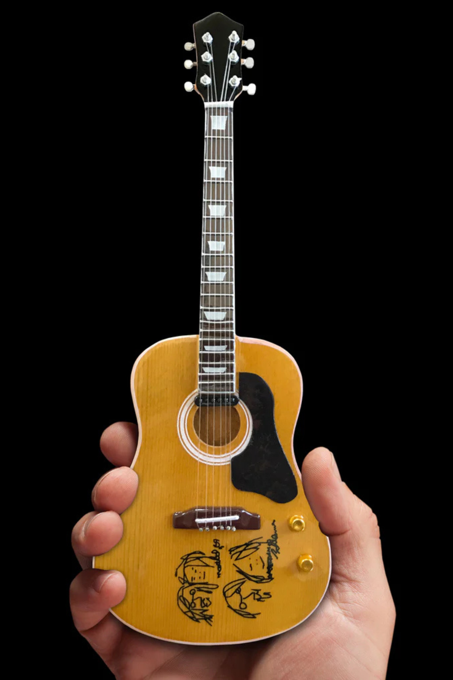 The Beatles "Give Peace a Chance" Acoustic - Mini Guitar