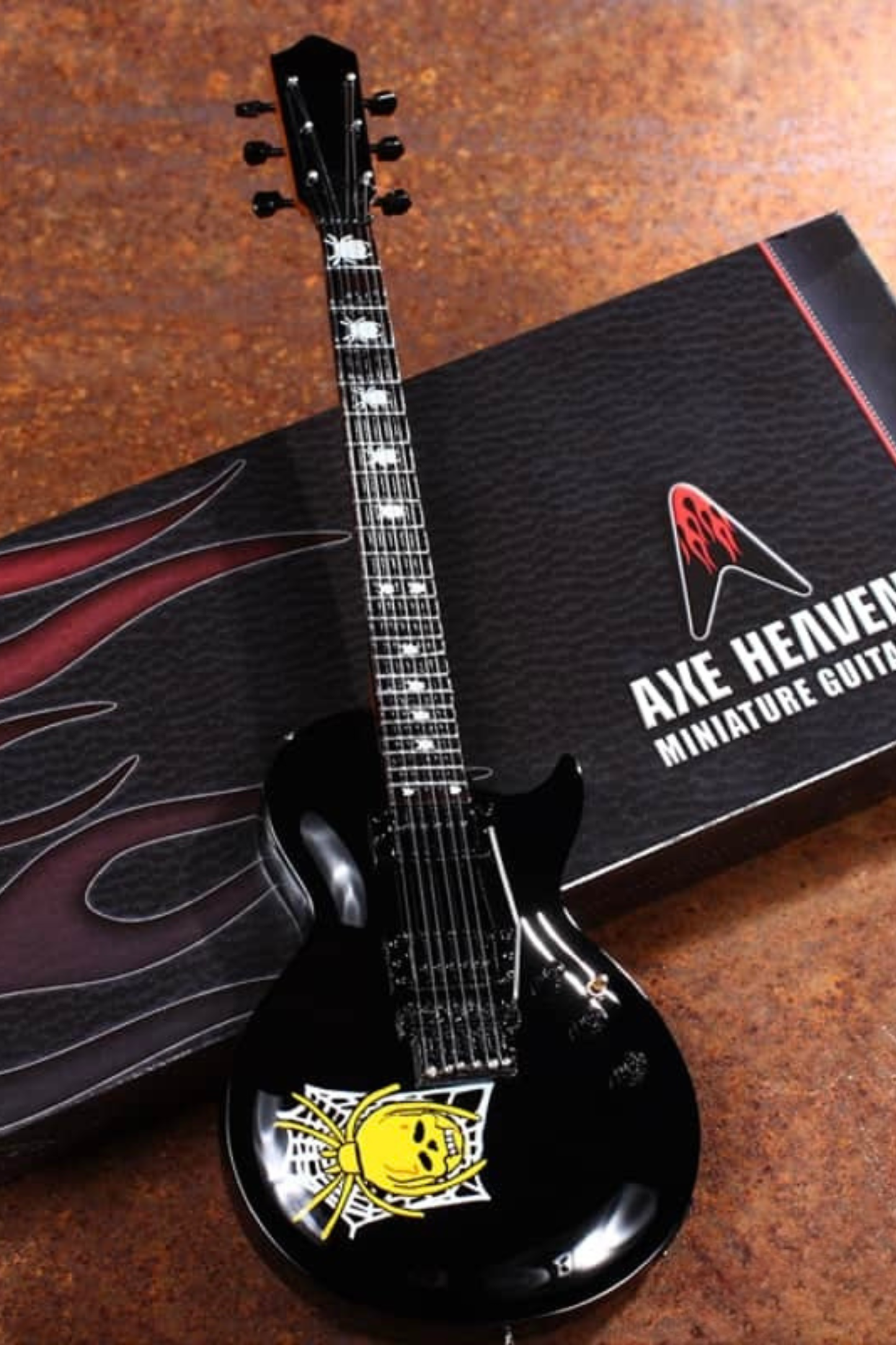 Kirk Hammett Skull & Web - Mini Guitar