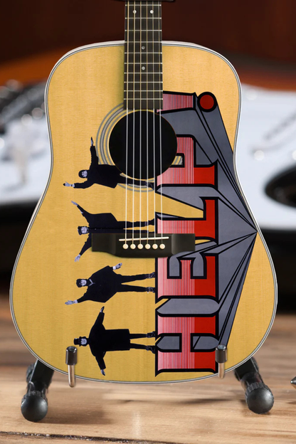 The Beatles Fab Four HELP! Acoustic - Mini Guitar