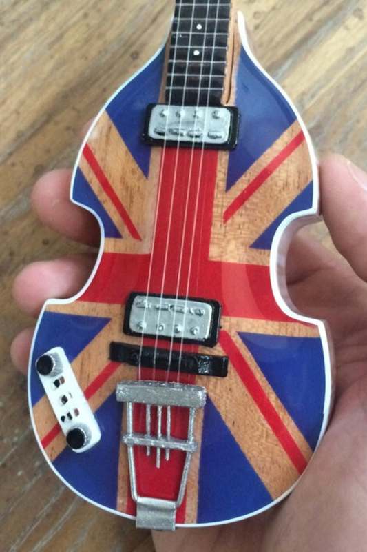 Paul McCartney Union Jack UK Viola Bass - Mini Guitar