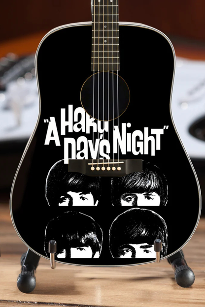 The Beatles Fab Four "A Hard Day's Night" Acoustic - Mini Guitar