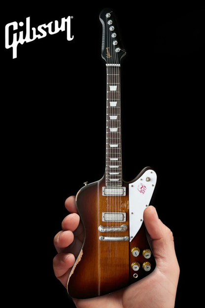 Johnny Winter 1963 Gibson Firebird V Sunburst Mini Guitar - Vintage and Distressed
