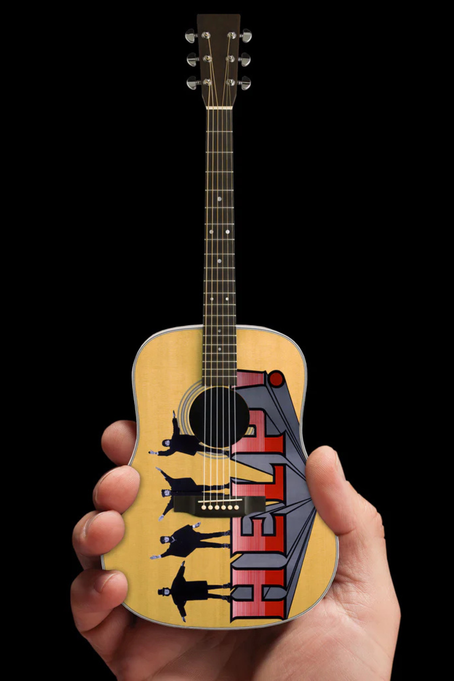 The Beatles Fab Four HELP! Acoustic - Mini Guitar