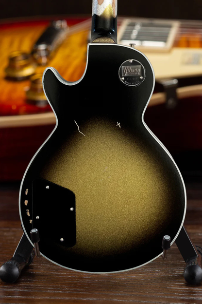 Adam Jones 1979 Gibson Les Paul Custom - Antique Silverburst Mini Guitar Replica 1:4 Scale Model