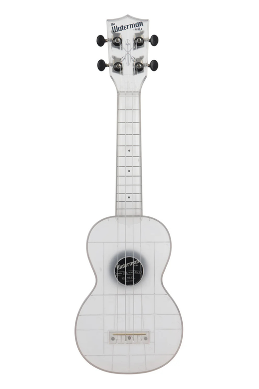 Kala The Waterman Soprano Ukulele - Frosted Glass Transparent
