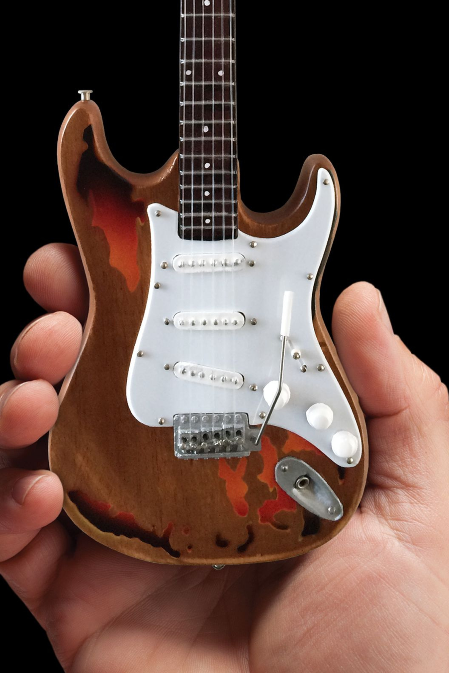 Rory Gallagher's Distressed Sunburst Stratocaster - Mini Guitar