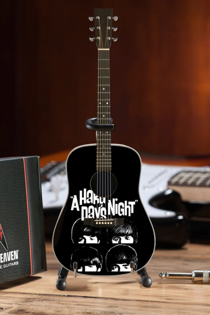 The Beatles Fab Four "A Hard Day's Night" Acoustic - Mini Guitar