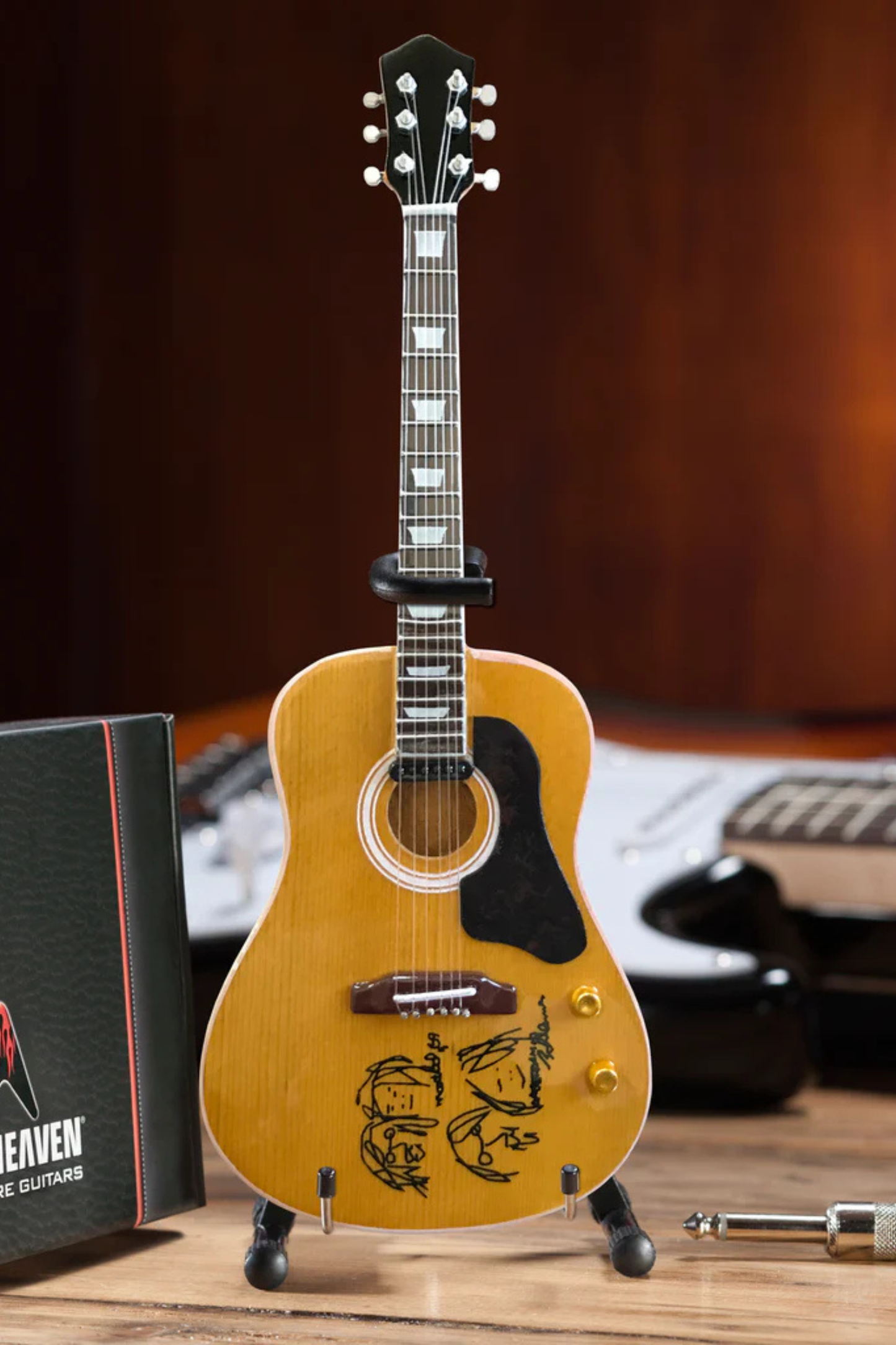 The Beatles "Give Peace a Chance" Acoustic - Mini Guitar