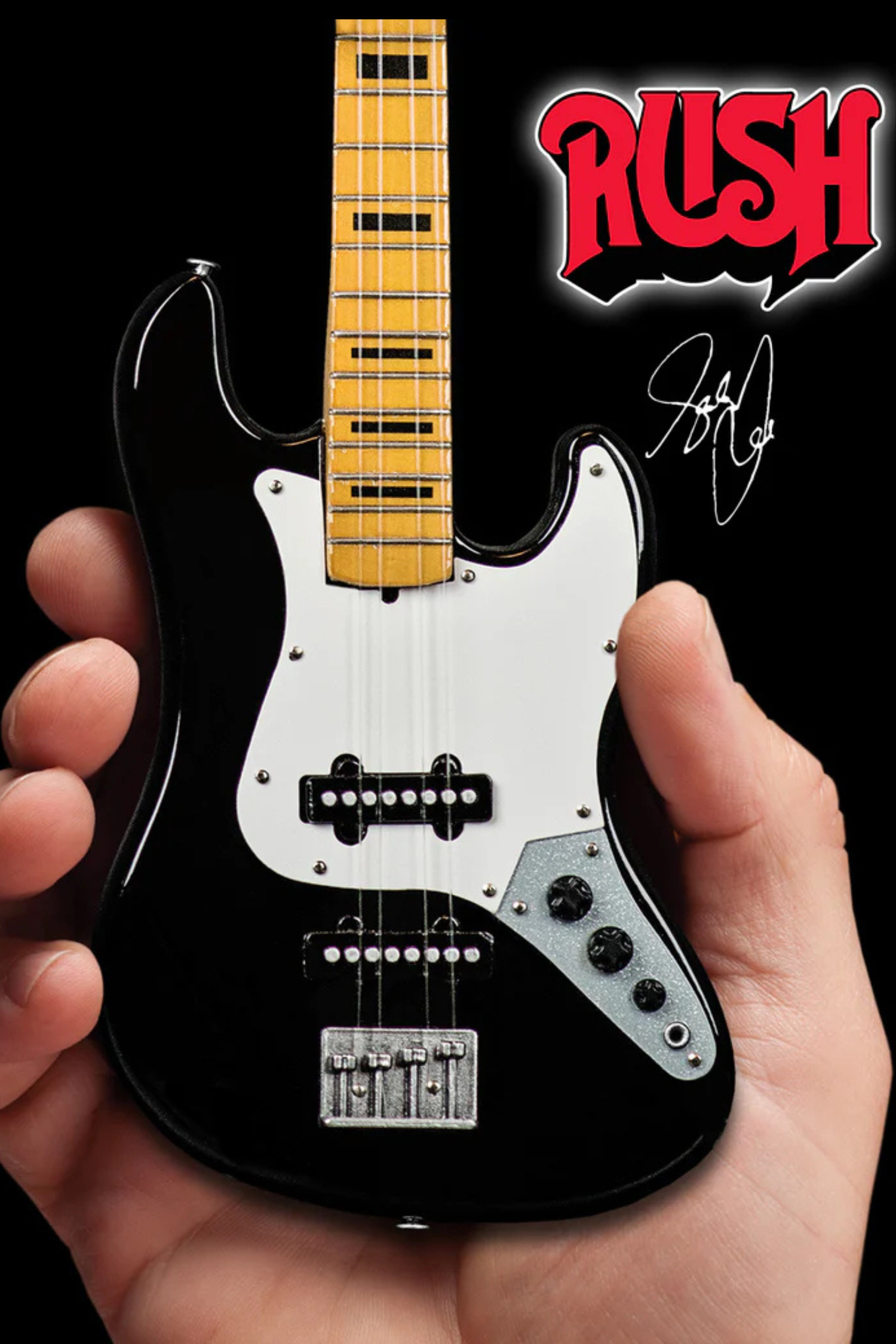Geddy Lee's Fender Jazz Bass with Black Inlays - Mini Guitar
