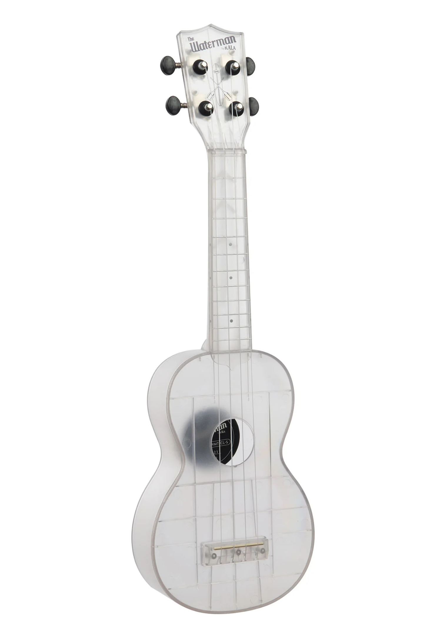 Kala The Waterman Soprano Ukulele - Frosted Glass Transparent