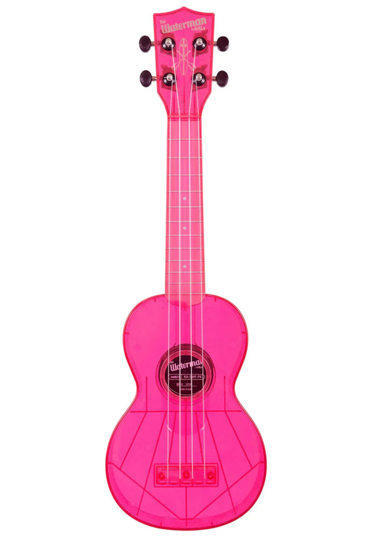 Kala The Waterman Soprano Ukulele - Fluorescent Watermelon Pink