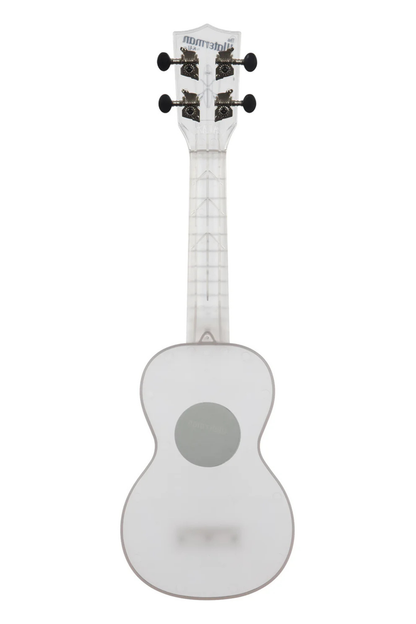 Kala The Waterman Soprano Ukulele - Frosted Glass Transparent