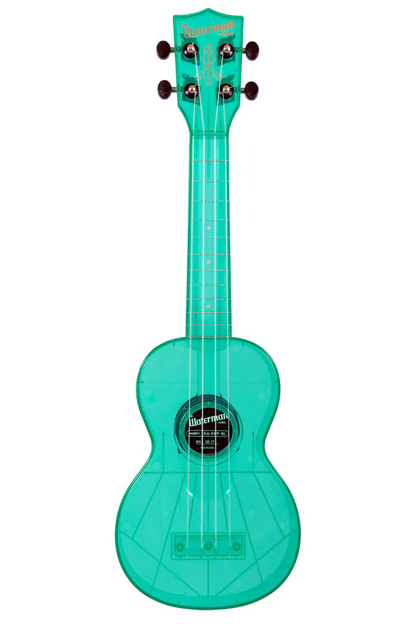 Kala The Waterman Soprano Ukulele - Fluorescent Blue Raspberry