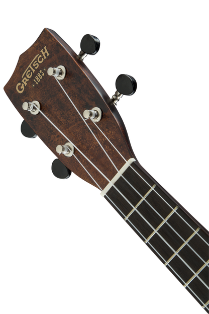 Gretsch G9100-L Soprano Long Neck Ukulele with Gig Bag - Vintage Mahogany Stain