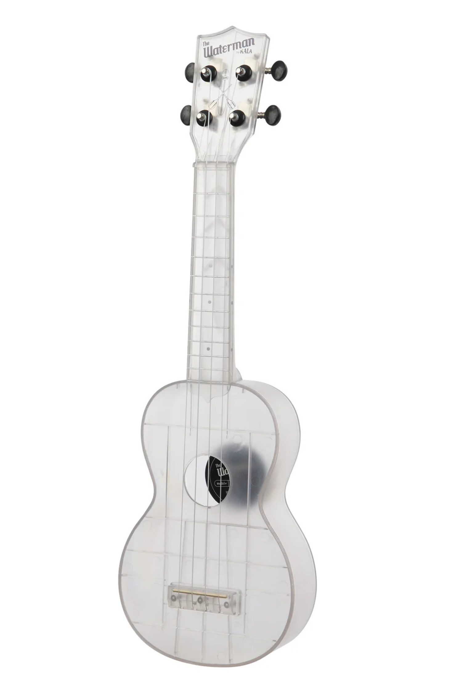 Kala The Waterman Soprano Ukulele - Frosted Glass Transparent