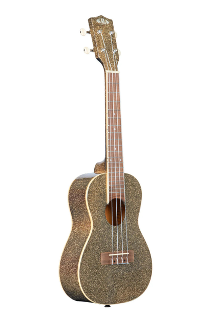 Kala Stardust Gold Sparkle Concert Ukulele