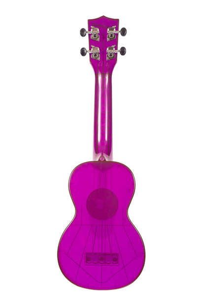 Kala The Waterman Soprano Ukulele - Fluorescent Purple Grape