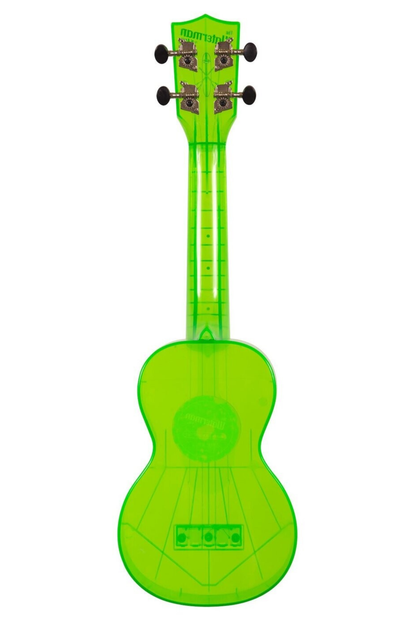 Kala The Waterman Soprano Ukulele - Fluorescent Sour Apple Green