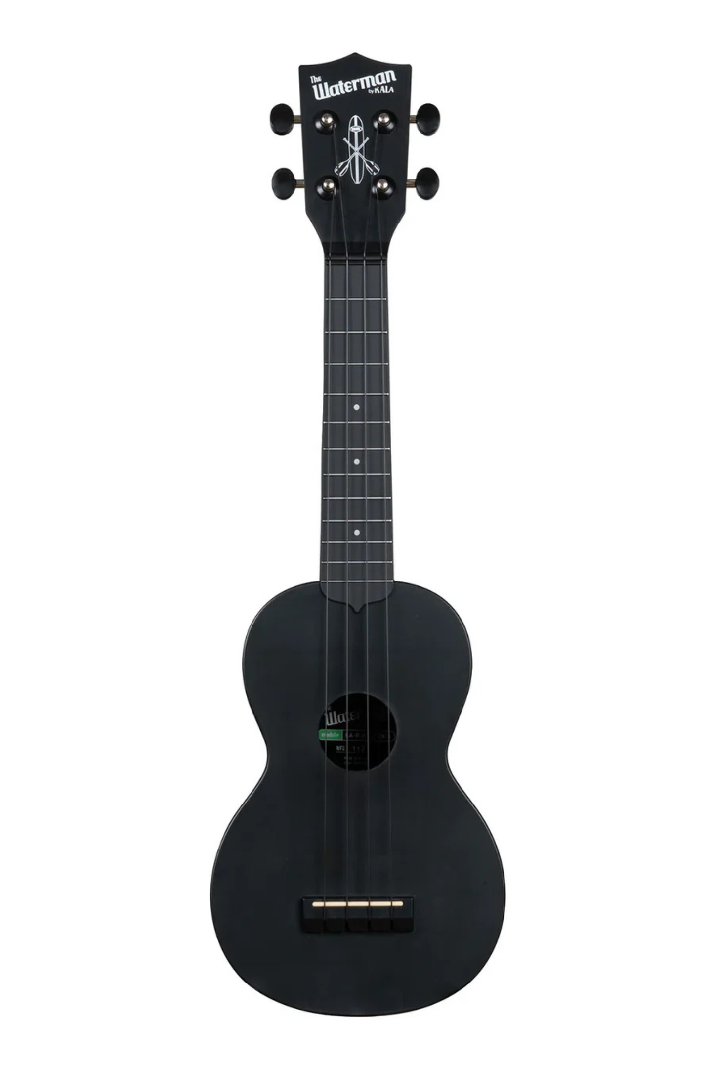 Kala The Waterman Soprano Ukulele - Black Sand