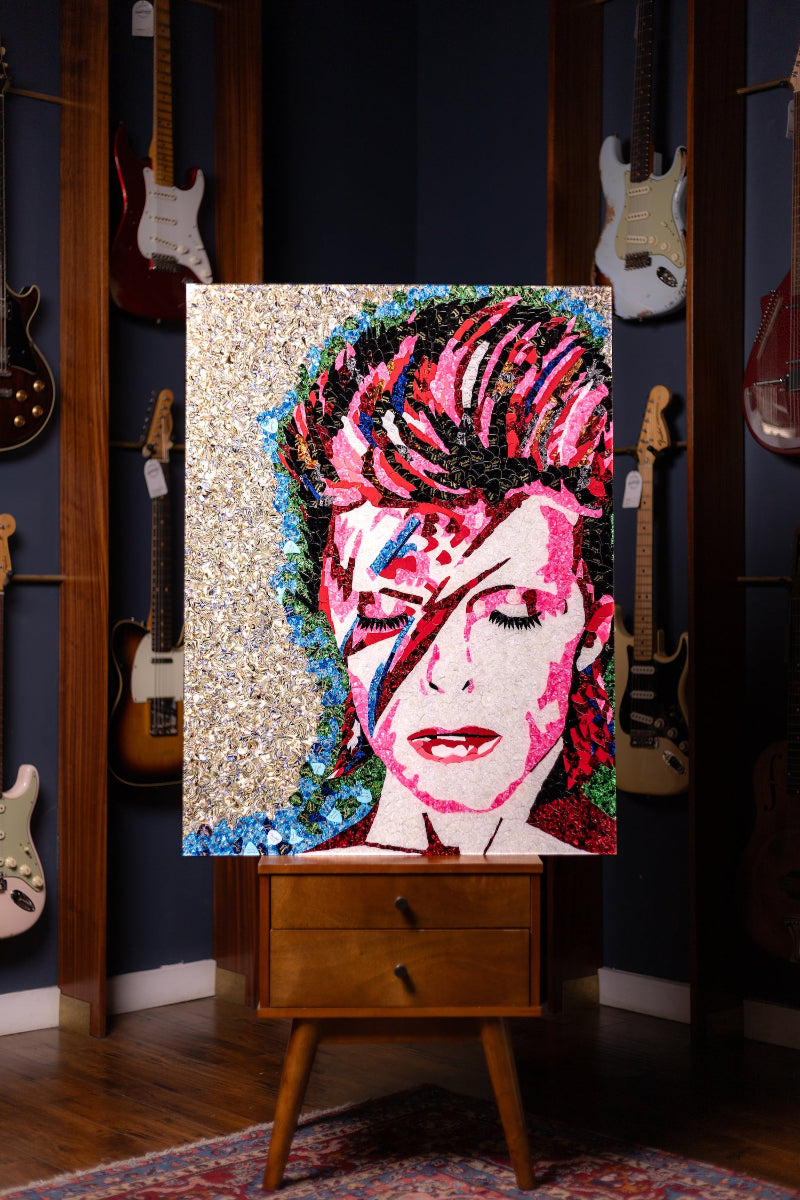 David Bowie pick art by Dominique