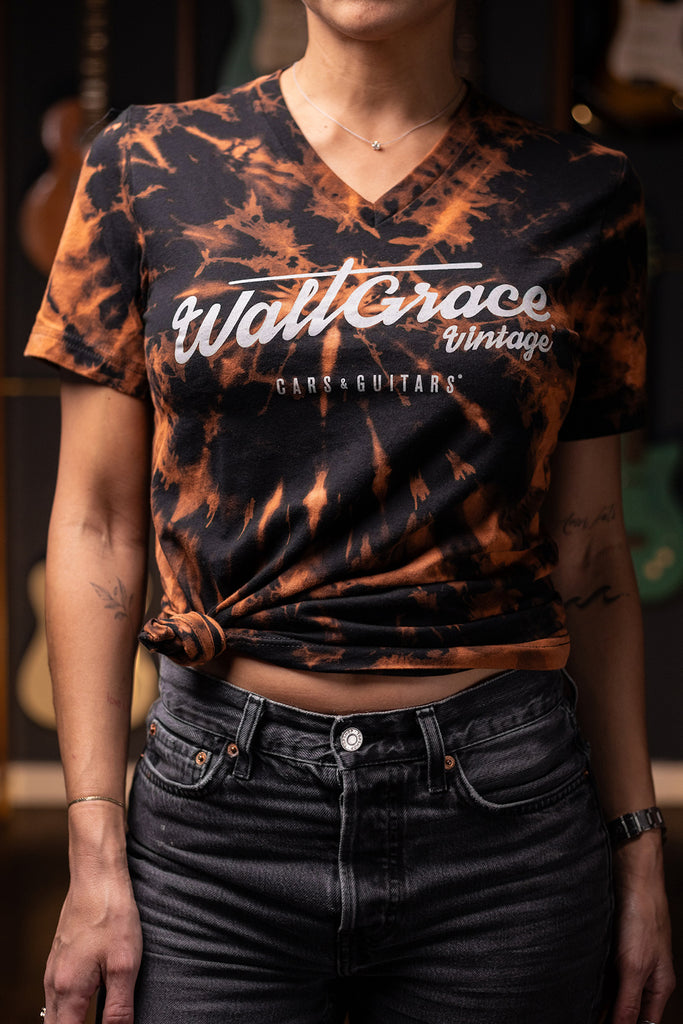 Walt Grace Vintage Tie Dye Women's V Neck T-Shirts