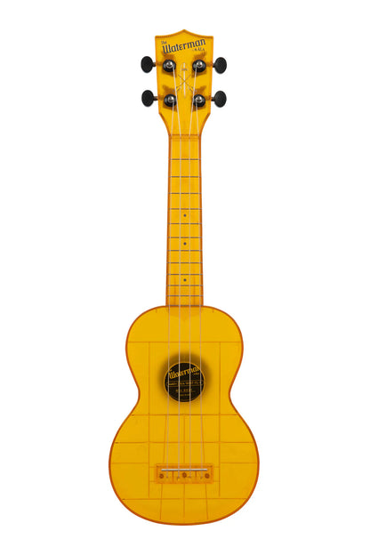Kala The Waterman Soprano Ukulele - Amber Yellow Transparent