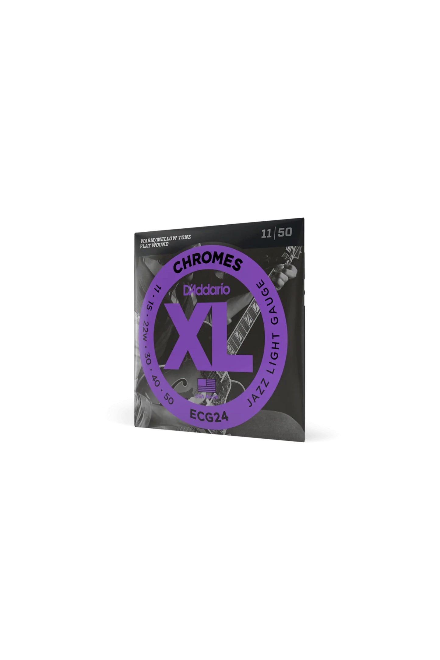 D'Addario - ECG24 XL Chromes Flatwound Electric Guitar Strings 11-50