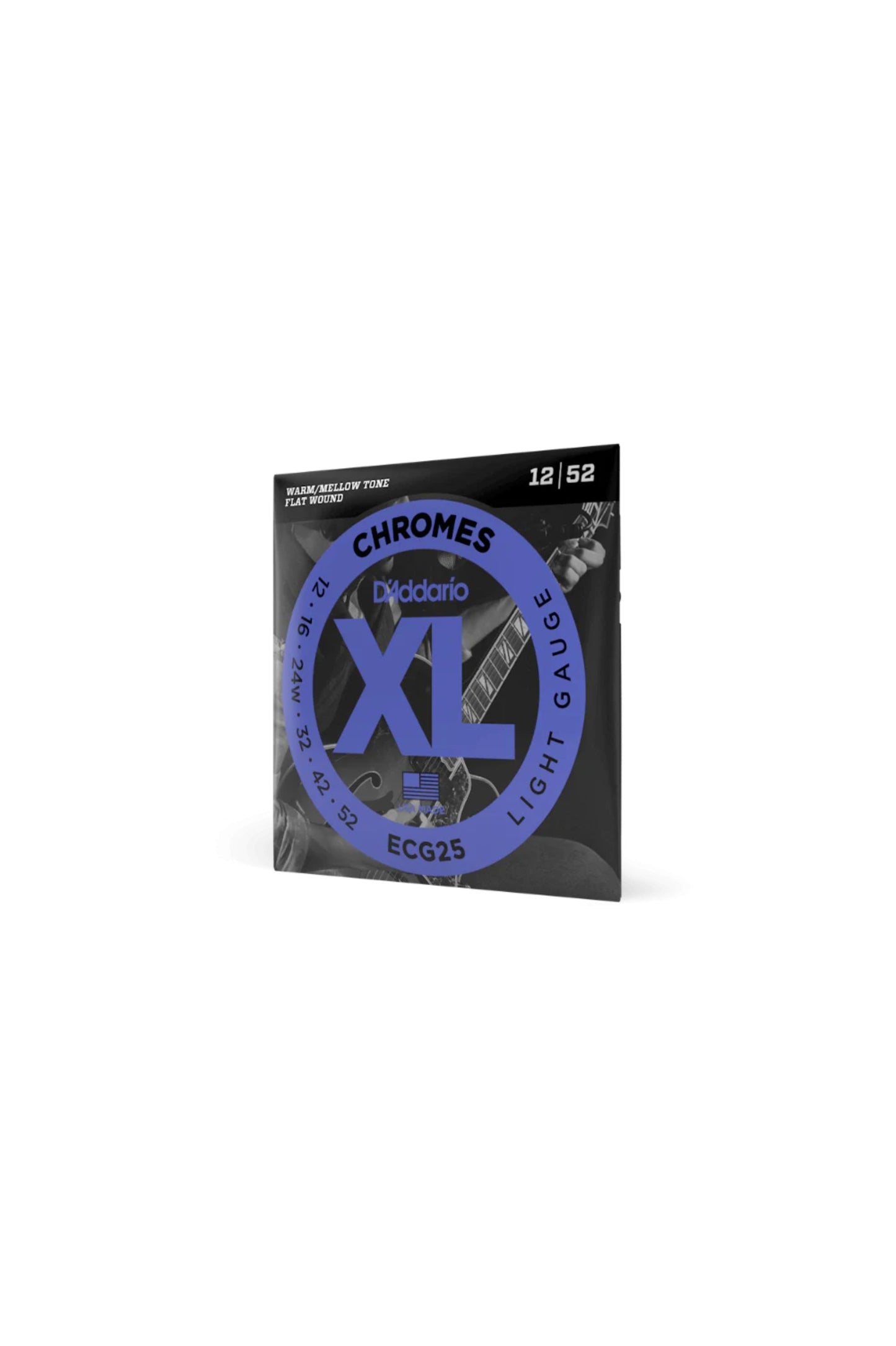 D'Addario - ECG25 XL Chromes Flatwound Electric Guitar Strings 12-52