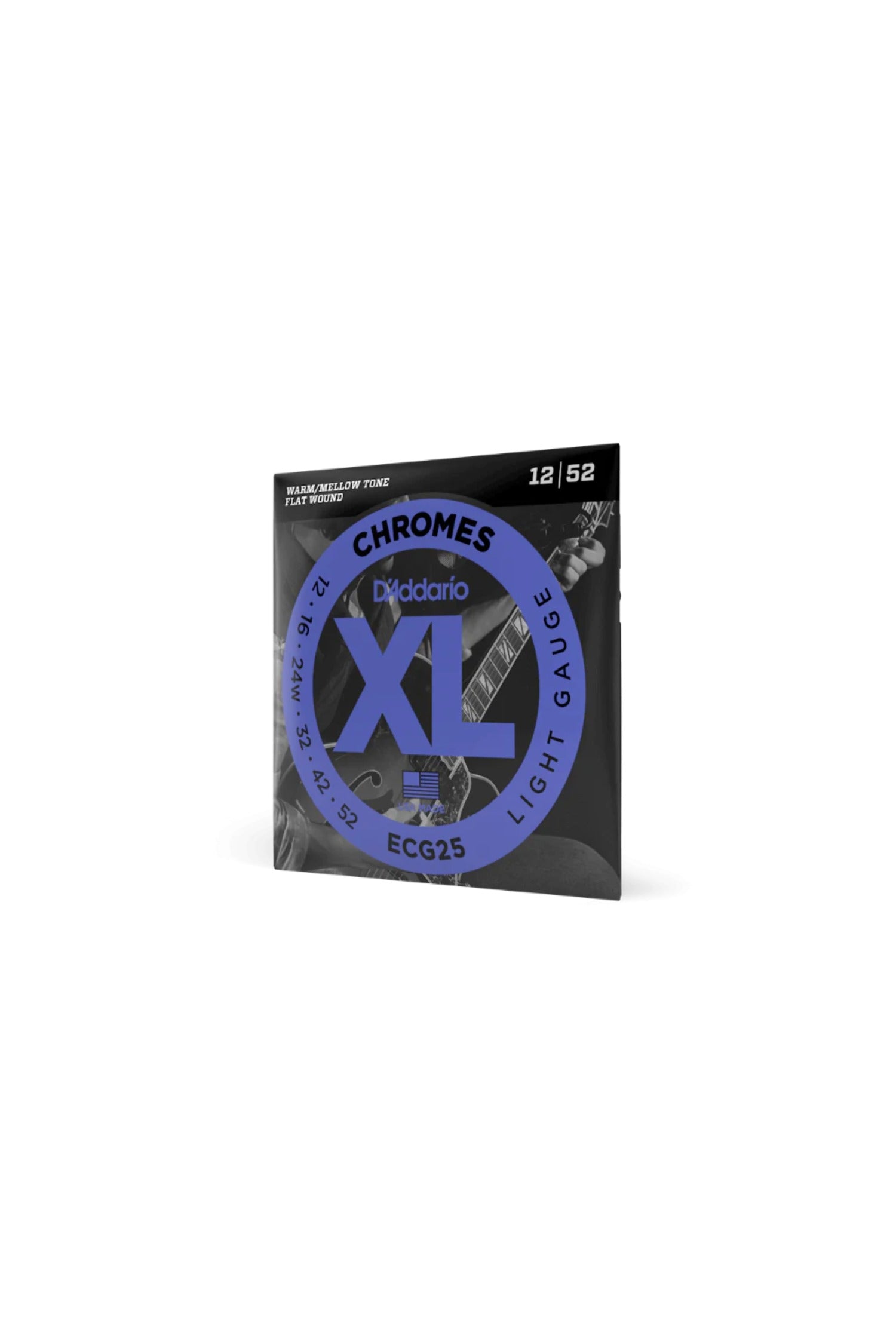 D'Addario - ECG25 XL Chromes Flatwound Electric Guitar Strings 12-52
