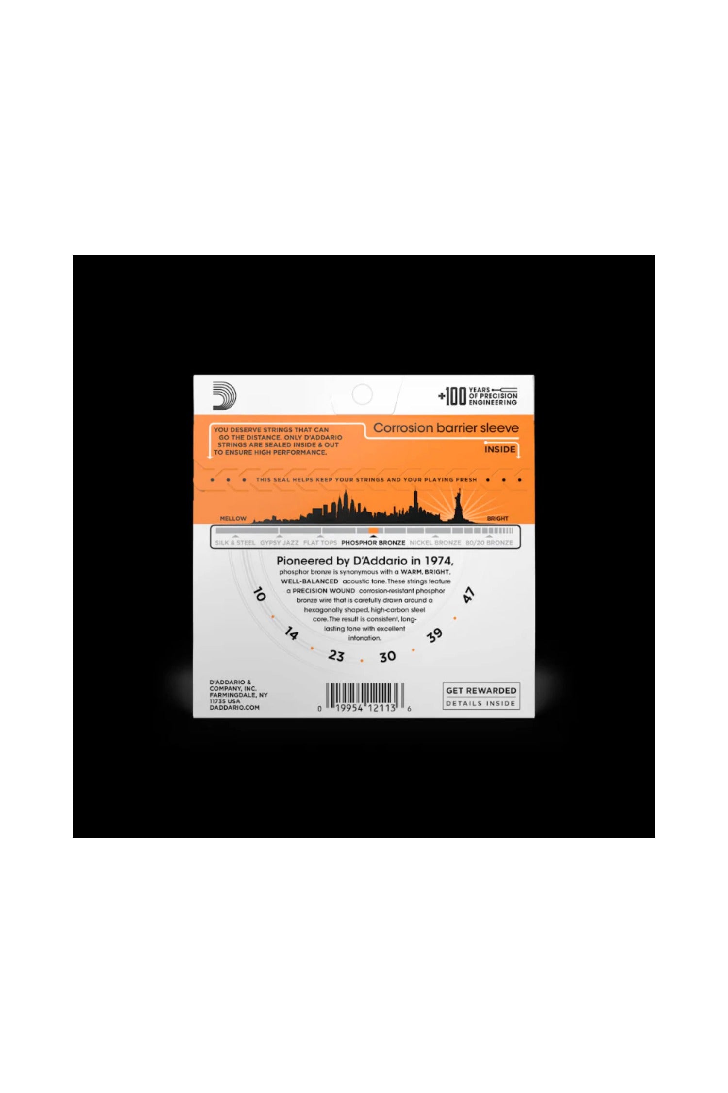 D'Addario - EJ15 Phosphor Bronze Acoustic 10-47