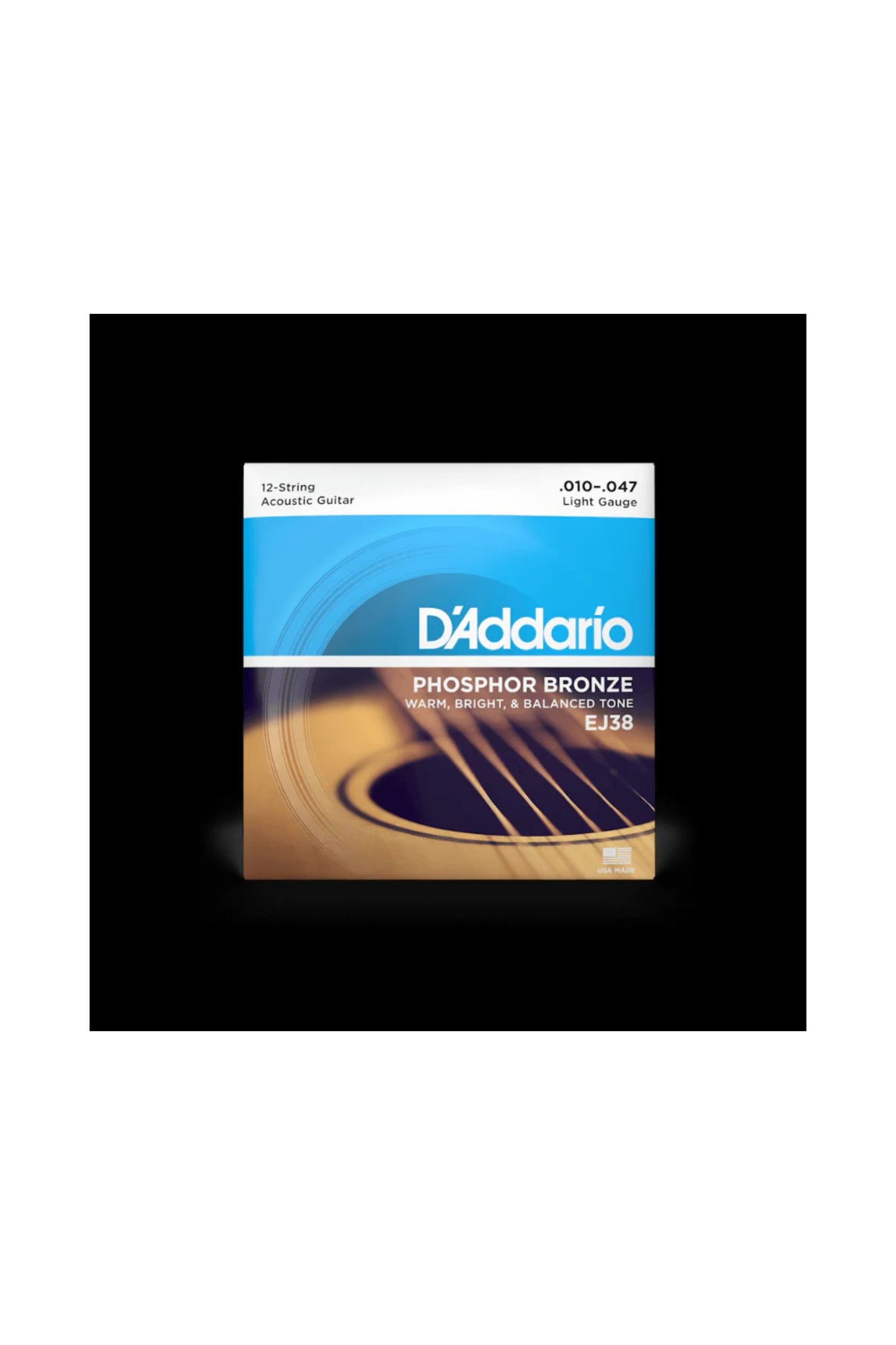 D'Addario - EJ38 12-String Phosphor Bronze Acoustic 10-47