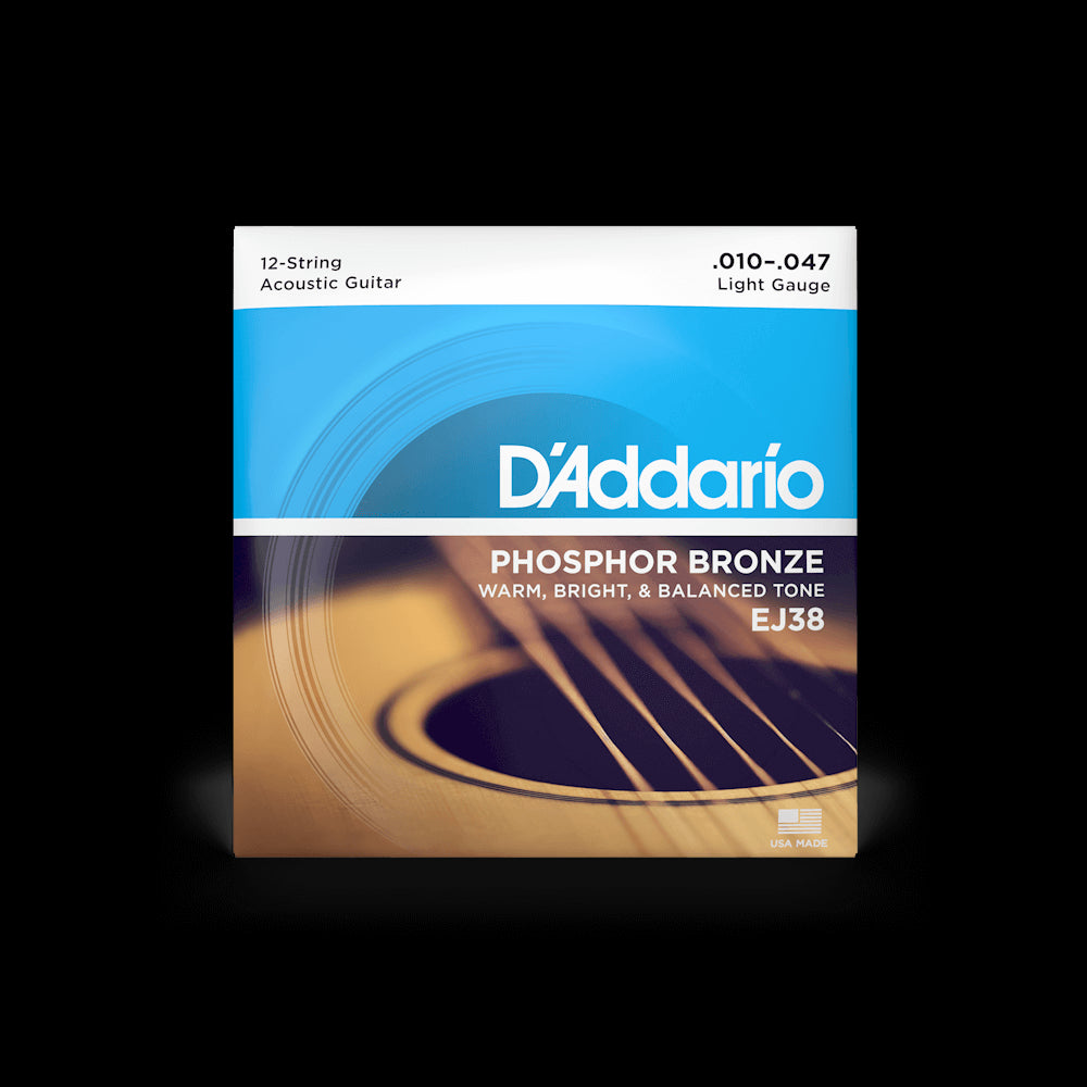 D'Addario - EJ38 12-String Phosphor Bronze Acoustic 10-47