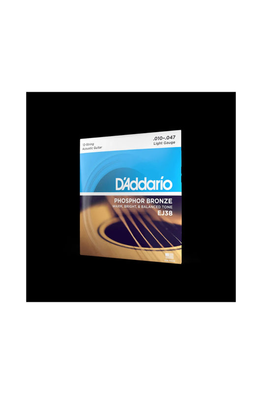 D'Addario - EJ38 12-String Phosphor Bronze Acoustic 10-47