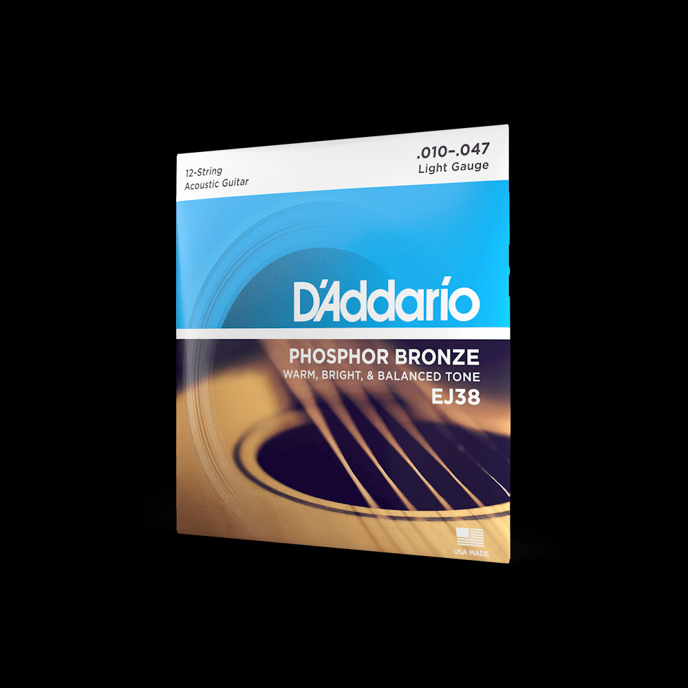 D'Addario - EJ38 12-String Phosphor Bronze Acoustic 10-47
